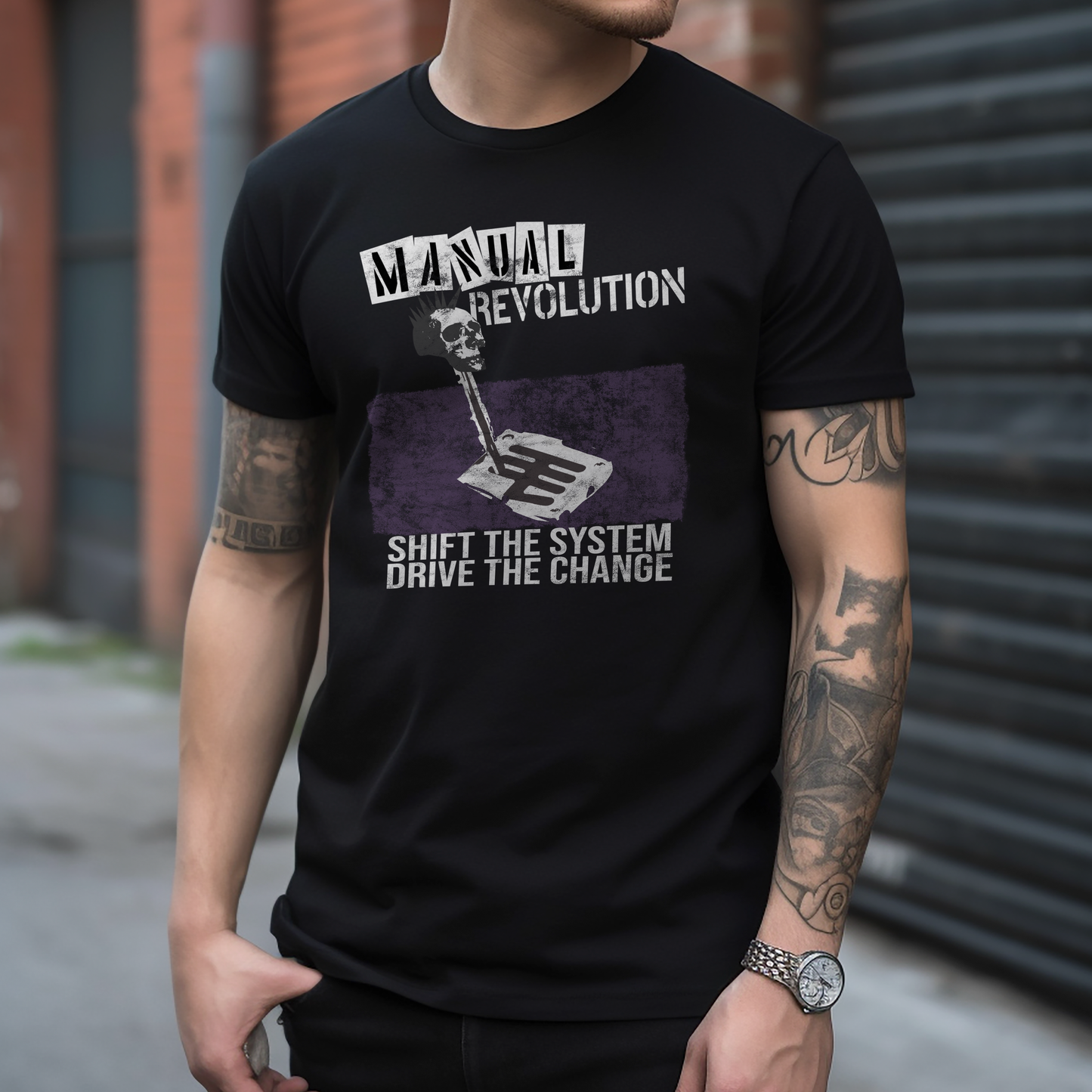 Manual Revolution T-Shirt - Fuel Driven Society